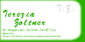 terezia zoltner business card